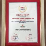 Pymepharco – Top 10 Doanh nghiệp Dược Việt Nam uy tín năm 2017